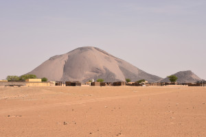Monolit in der Wüste von Mauretanien
