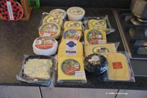 Unsere Käseauswahl nach dem Besuch der Midlands